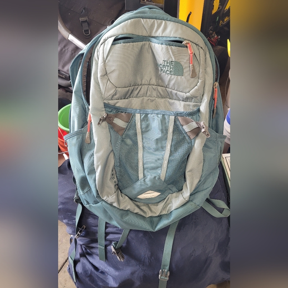 The North Face Backpack - Teal, Women, Laptop Pocket, Travel, Work, School, Etc